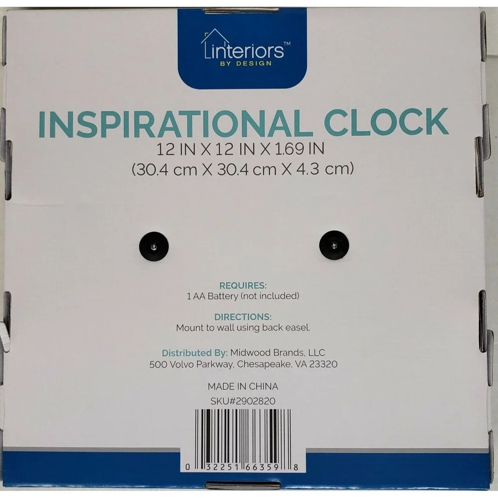 Plastic Kitchen Wall Clock, 12